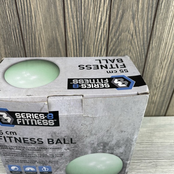 Series8 Fitness Ball 55 cm Yoga Exercise Ball –Anti-Burst Stability Core Workout - Picture 8 of 14